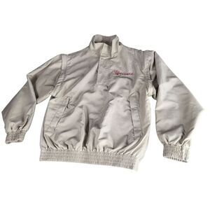 Tres Bien Golf Jacket Men Sz M‎ Khaki Woodbridge Golf Club Snap Casual Workwear